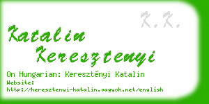 katalin keresztenyi business card