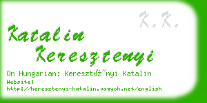 katalin keresztenyi business card